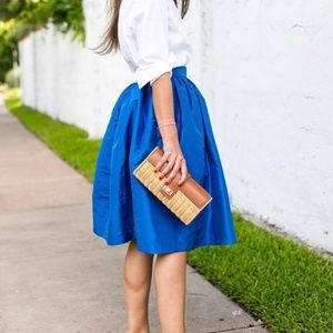 PARTYSKIRTS MIDI HIGH-WAIST COBALT BLUE SKIRT